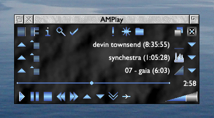 AMPlay main window - Large Skin